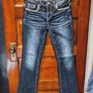 Miss Me Dark Blue Flare Jeans